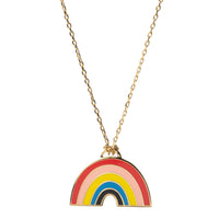 Rainbow Pendant Necklace | Pride LGBTQ Gold Jewelry Gift