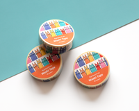 Whimsical Colorful Cats Washi Tape