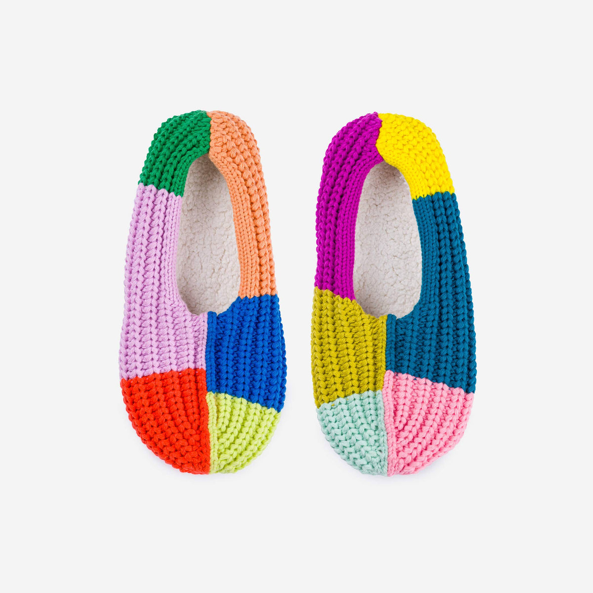 Mismatch Rib Slippers