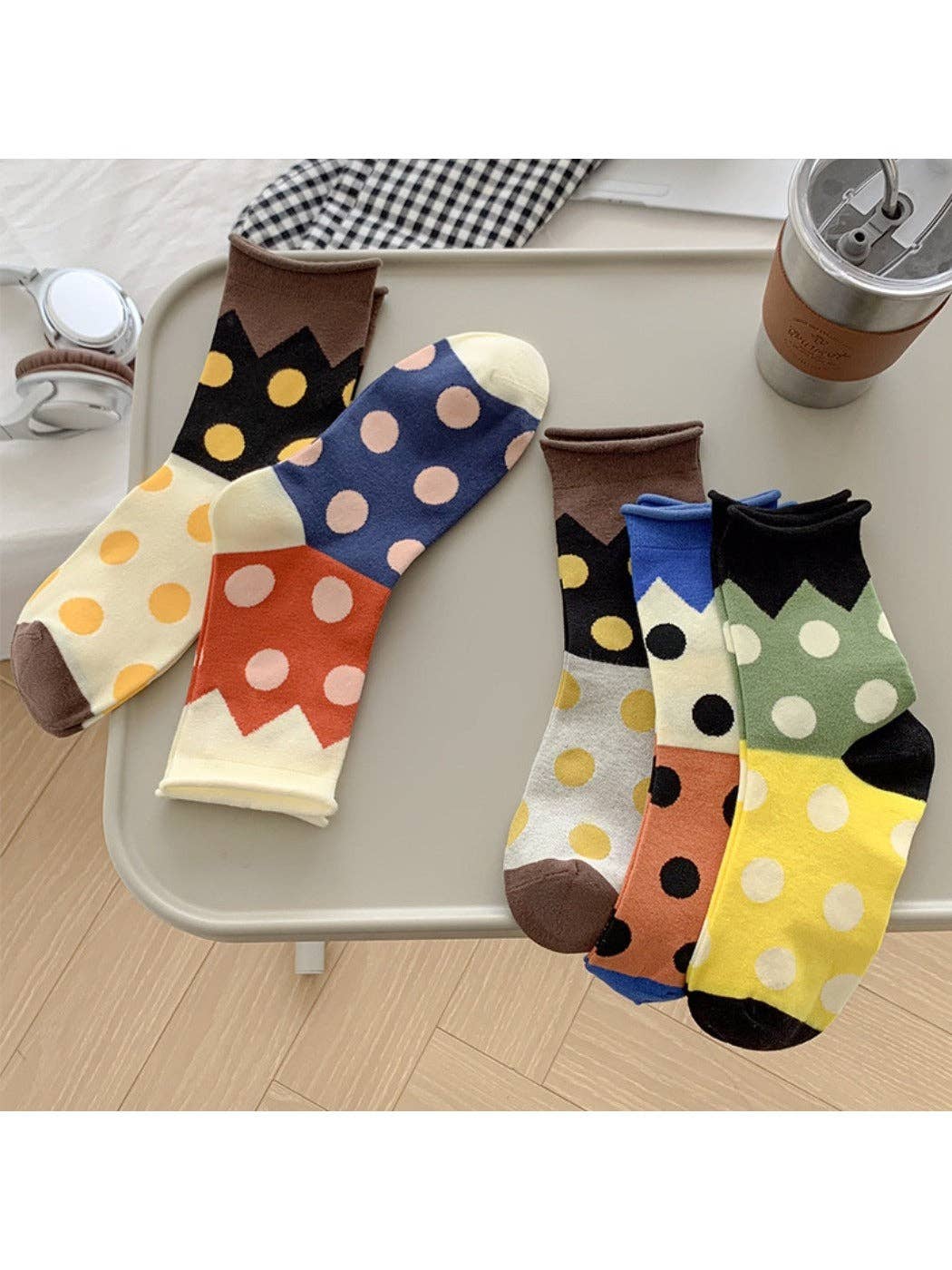 Rufia - Colorblock Crew Socks - Playful & Soft