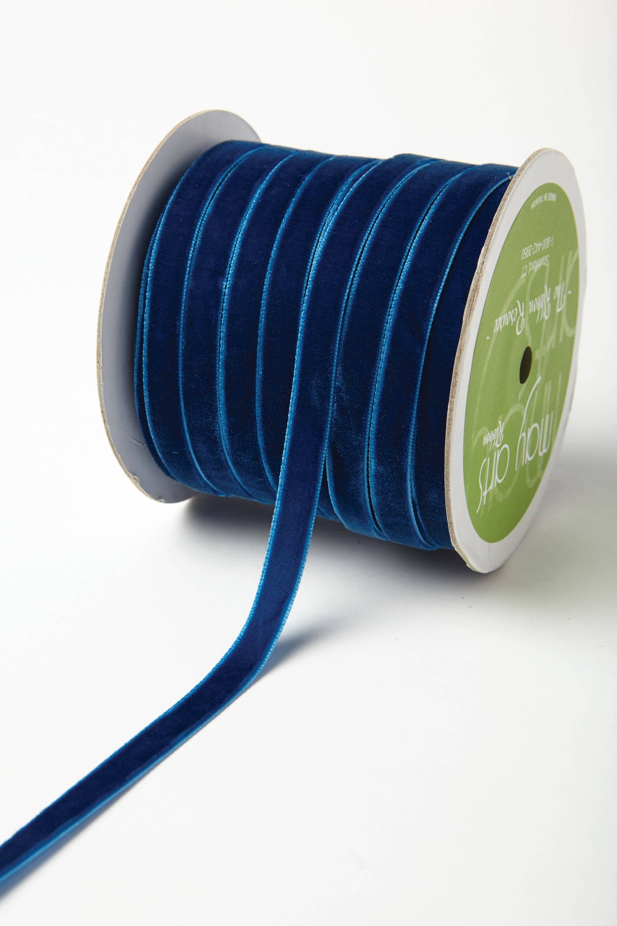 3/8" Royal Blue Classic Woven Velvet Ribbon