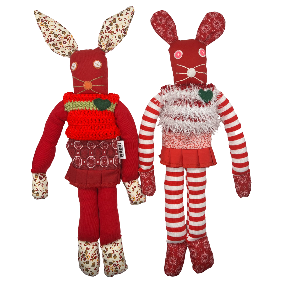 Handcrafted Small Red Bunnykat - Bunny Boop