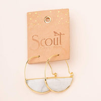 Stone Prism Hoop - Amazonite/Gold / Scout