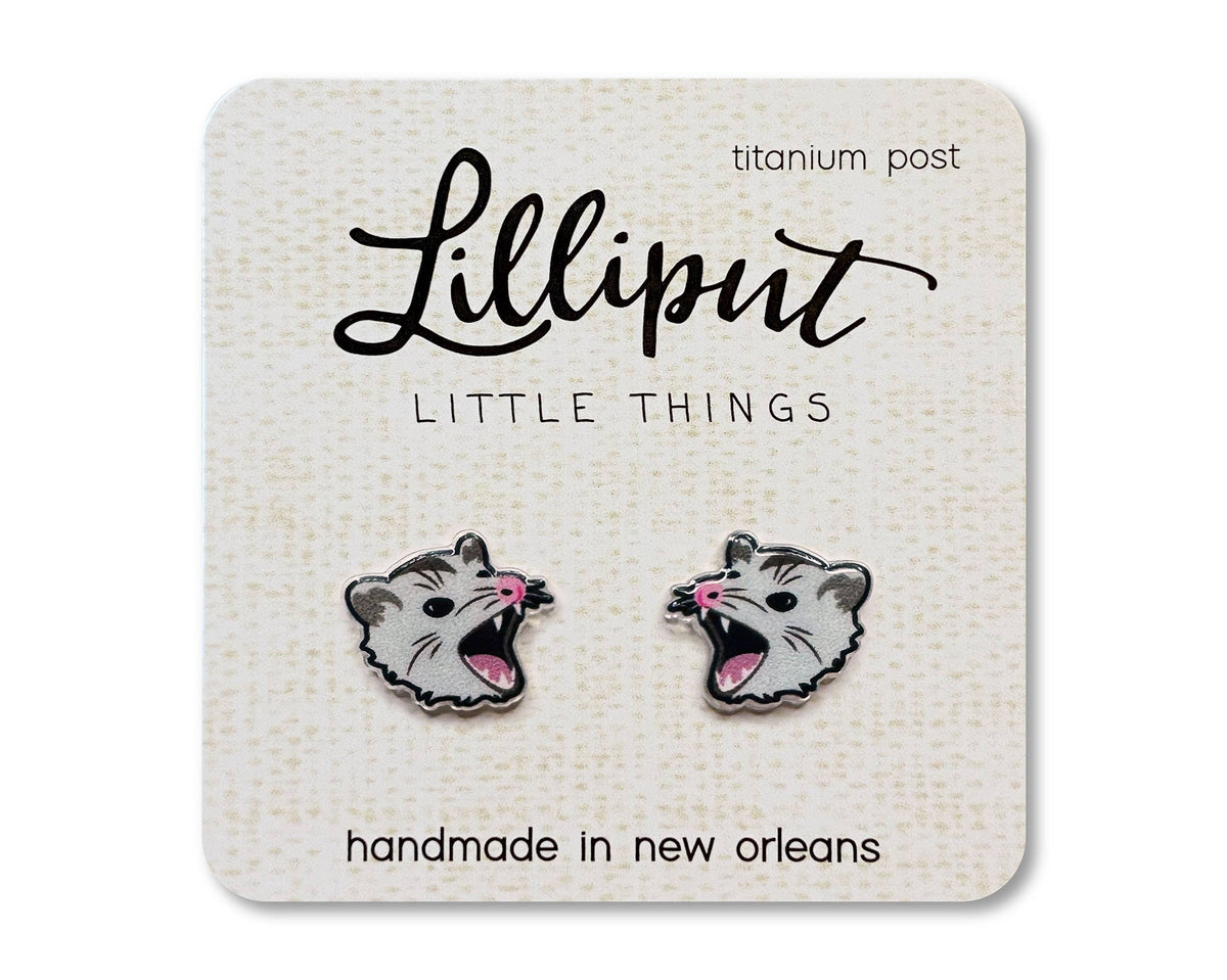Possum Earrings / Lilliput