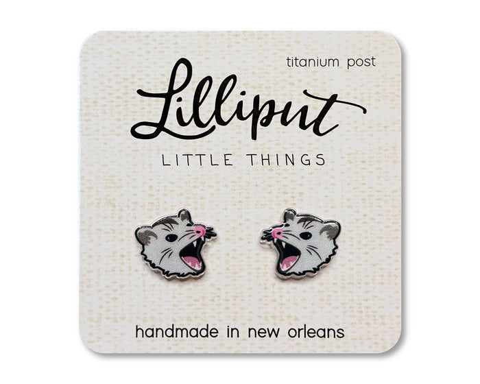 Possum Earrings / Lilliput