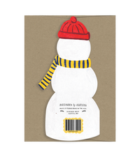 Snowman - Die Cut Card
