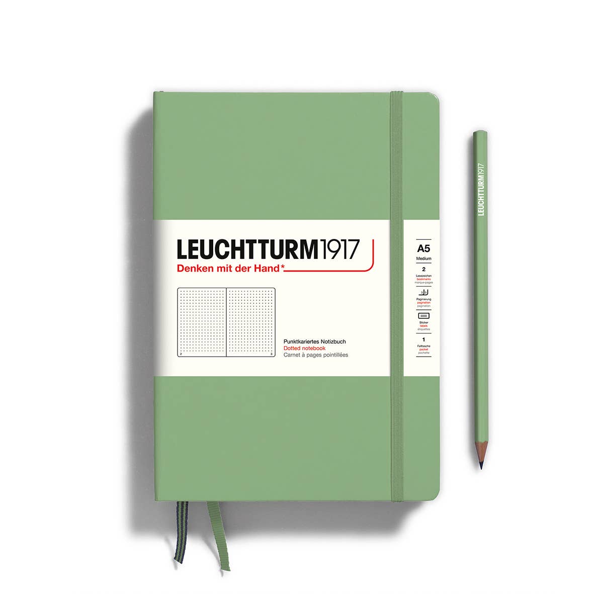 Notebooks - Medium (A5): Olive / Hardcover / Ruled