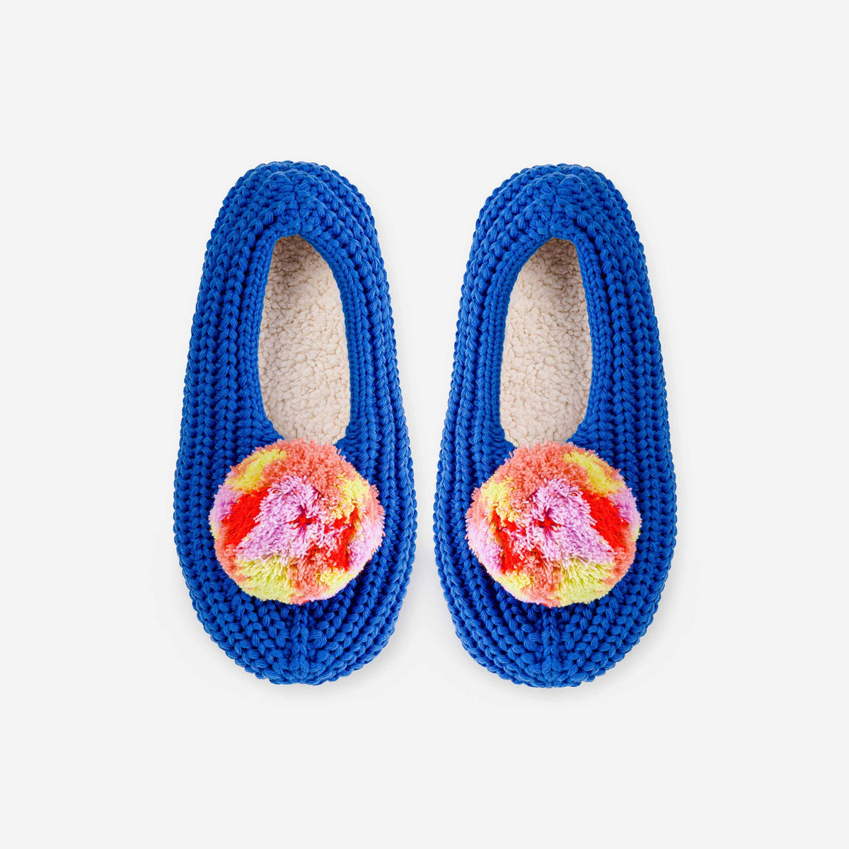 Marble Pom Knit Slippers / verloop