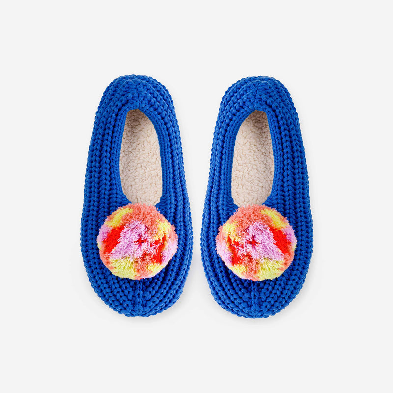 Marble Pom Knit Slippers / verloop