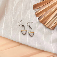Pink Rain Drop Ceramic Earrings