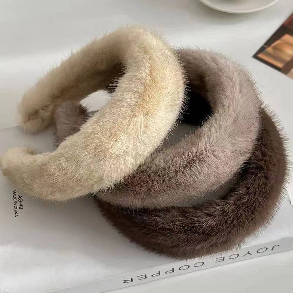 Wide Rim Plush Headband