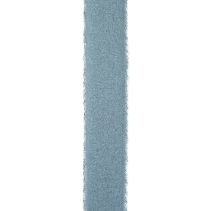 Frayed Edge Silk Touch Ribbon, Bluestone, 1 In