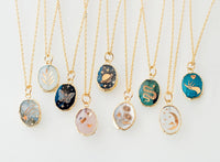 Gemstone Symbol Necklace / Jill Makes