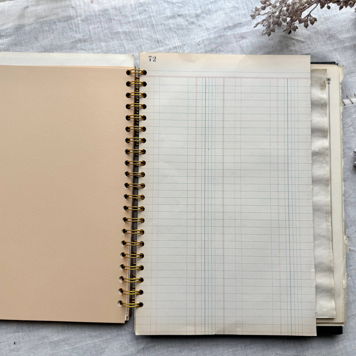 Vintage Mixed Media Journal - 9x12 inches