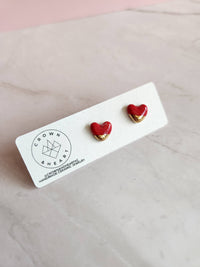 Heart Stud Earrings