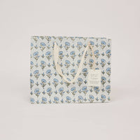 Block Printed Gift Bags (Medium) - Blue Stone Refresh