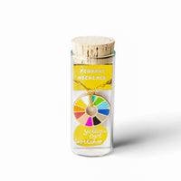 Color Wheel Pendant Necklace | Gold Jewelry Artist Gift