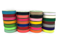 3/4" Neon Orange Woven Grosgrain Ribbon