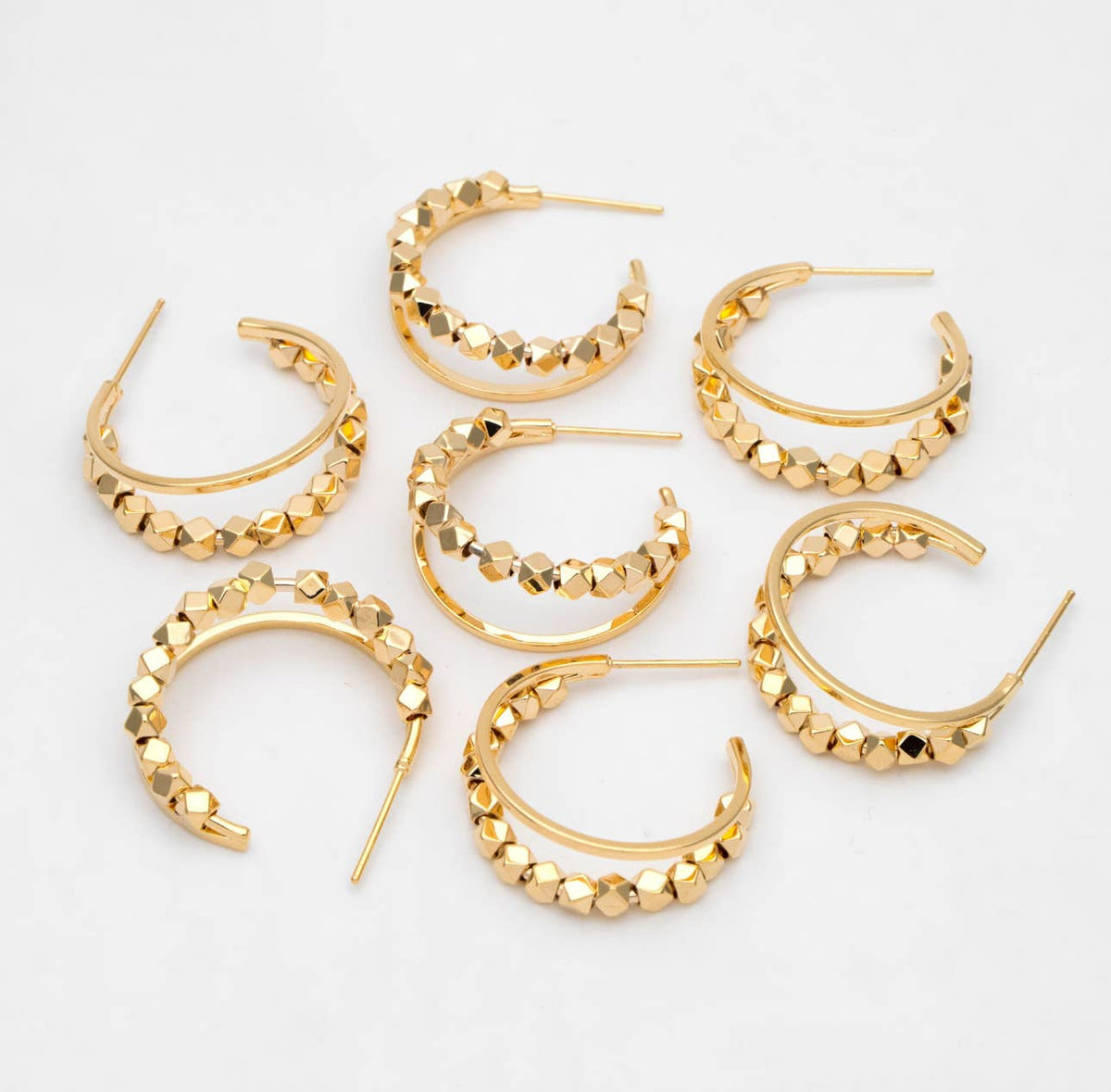The Suri Hoop Studs 18k / Bella Rey
