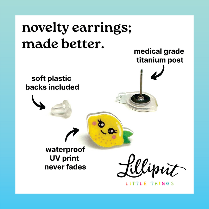 Seagull & French Fries Earrings - Funny Earrings