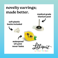 Butter Earrings // Quirky Earrings