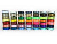 ~1.5" (38MM) Double Face Satin Ribbon, Neon Orange
