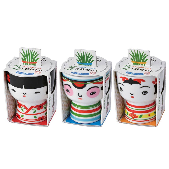 Kokeshi Green - Assorted 3 Styles