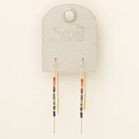 Chromacolor Miyuki Thread Earring - Dark Multi/Gold / Scout