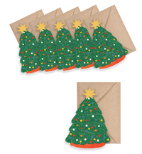 Christmas Tree Mini Cards - box of 6