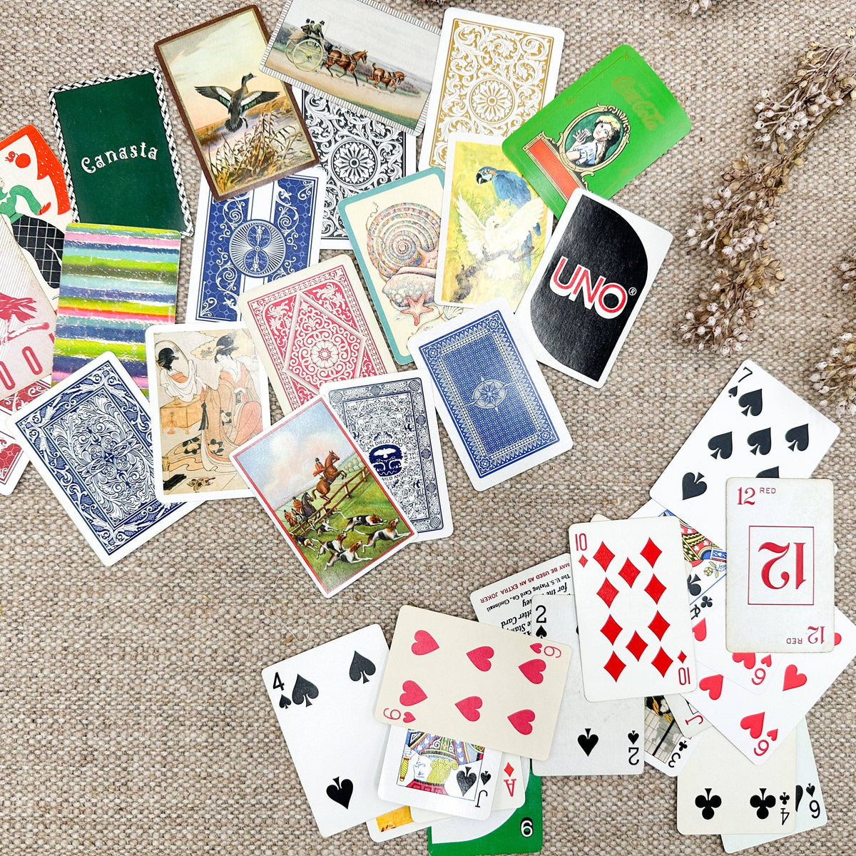 Vintage Playing Card Pack for Mixed Media Art