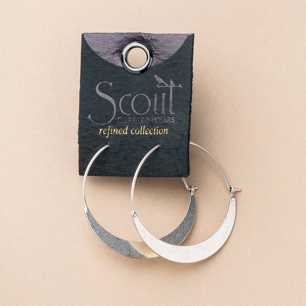 Refined Earring Collection - Crescent Hoop/Gold / Scout