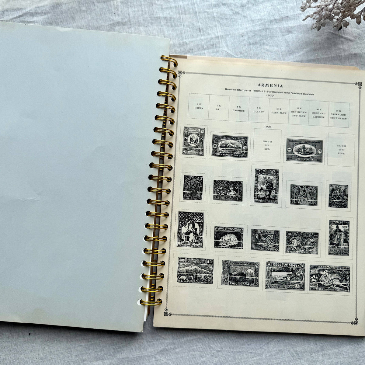 Vintage Mixed Media Journal - 9x12 inches