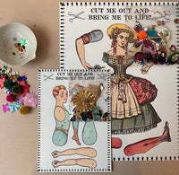 Paper Puppet Cut Out Art Cards
