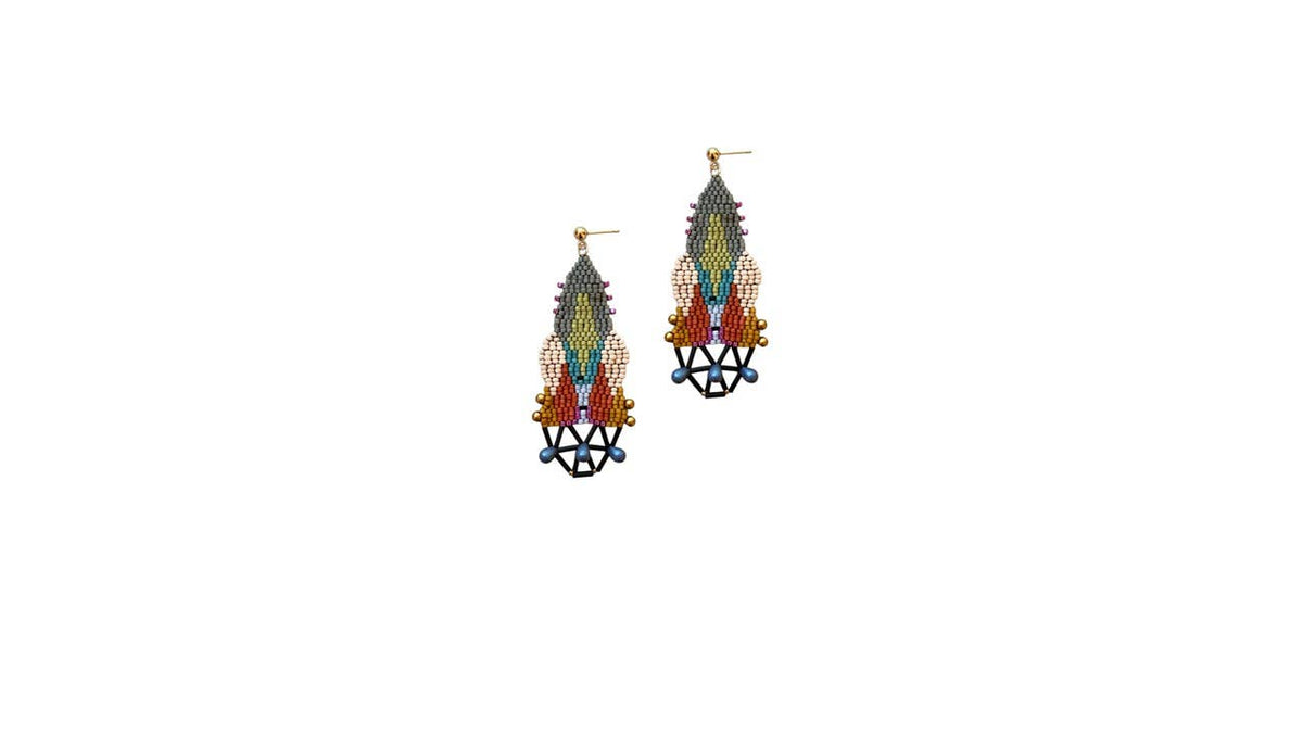 Just Art Baroque glass earrings
