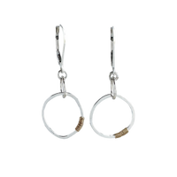 TRUST Earrings | dainty circles handmade sterling silver