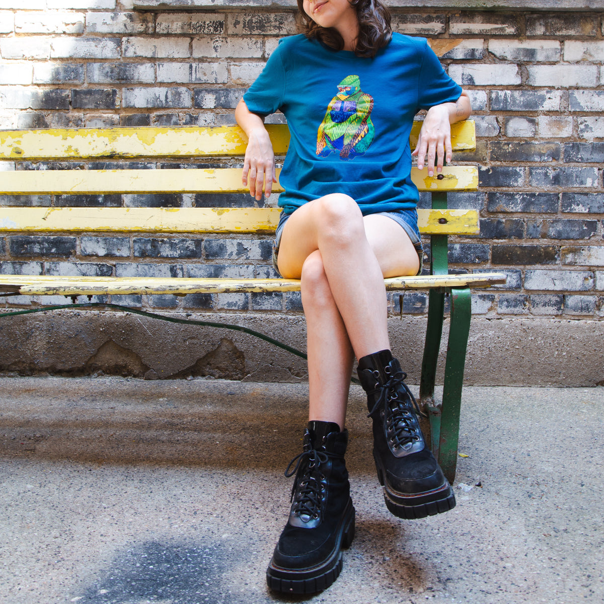 Gigi Gorilla - Unisex Short Sleeved T-Shirt - Designed by Sadie Rothenberg