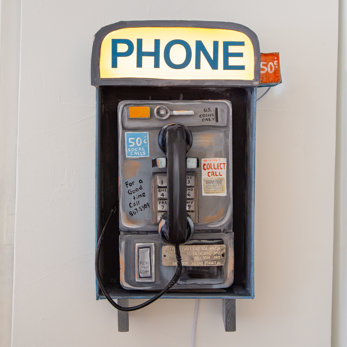 Pay Phone by Trinja Henrickson sculpture