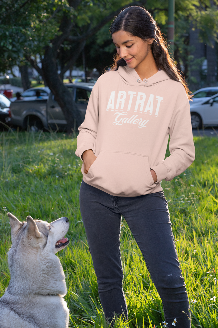 ArtRat Hoodie in Soft Blush Pink