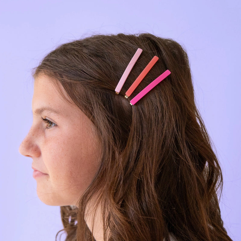 Acetate Bobby Pins Lollipop Colors