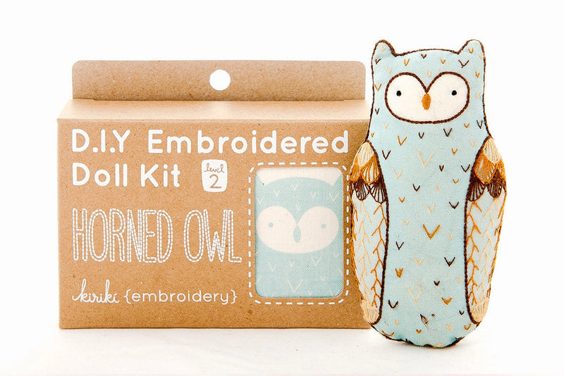 Horned Owl  - Embroidery Kit