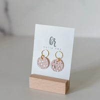 Harper Mini Earrings. Girls. Children. Light Weight. Pink