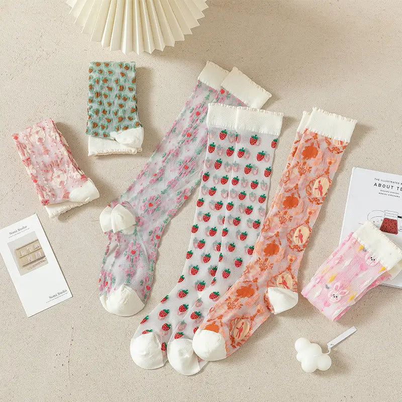 Adorable Patterned Summer Stockings