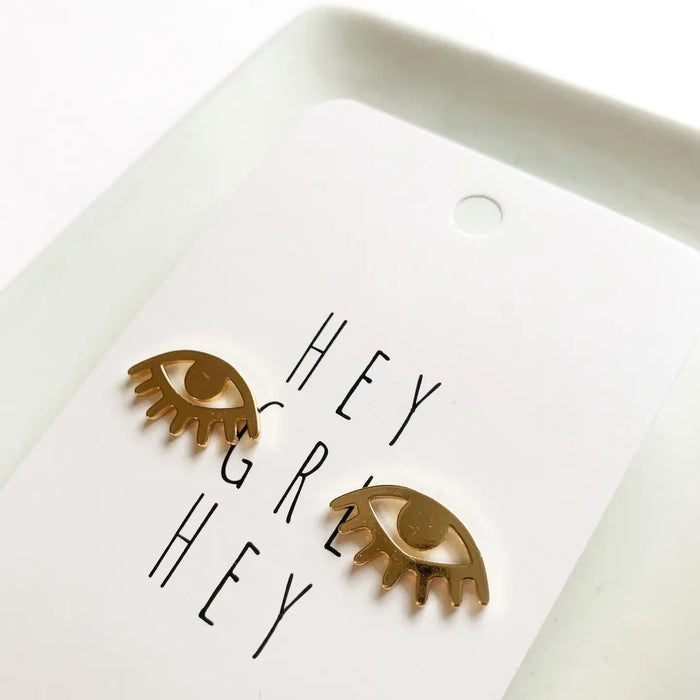 The “Eye-Believe-In-You” Stud Earrings