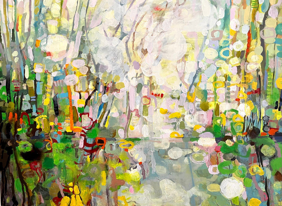 Marsh Mellow — Original Artwork by Nancy Tobin - Abstract Landscape