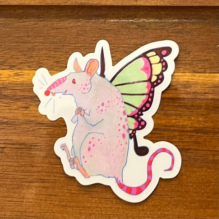 Fairy Rat — Waterproof Vinyl Sticker