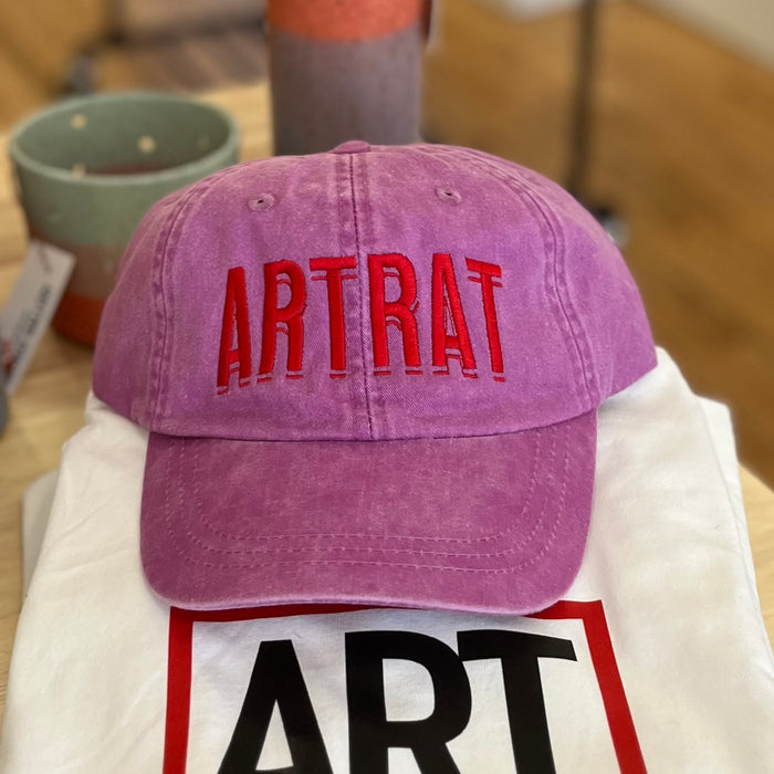 ArtRat Ball Cap — Raspberry Baseball Cap