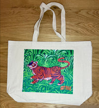 Tiger Canvas Tote - Designed by Sadie Rothenberg