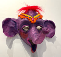 Nosey Parker - OOAK Mixed Media Mask