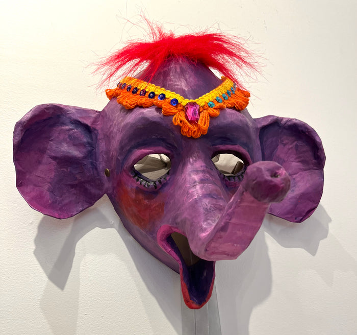 Nosey Parker - OOAK Mixed Media Mask