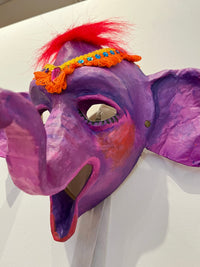 Nosey Parker - OOAK Mixed Media Mask